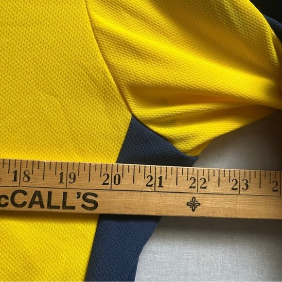 Sugoi cycling bright yellow blue jersey shirt Sz XL - Picture 9 of 10
